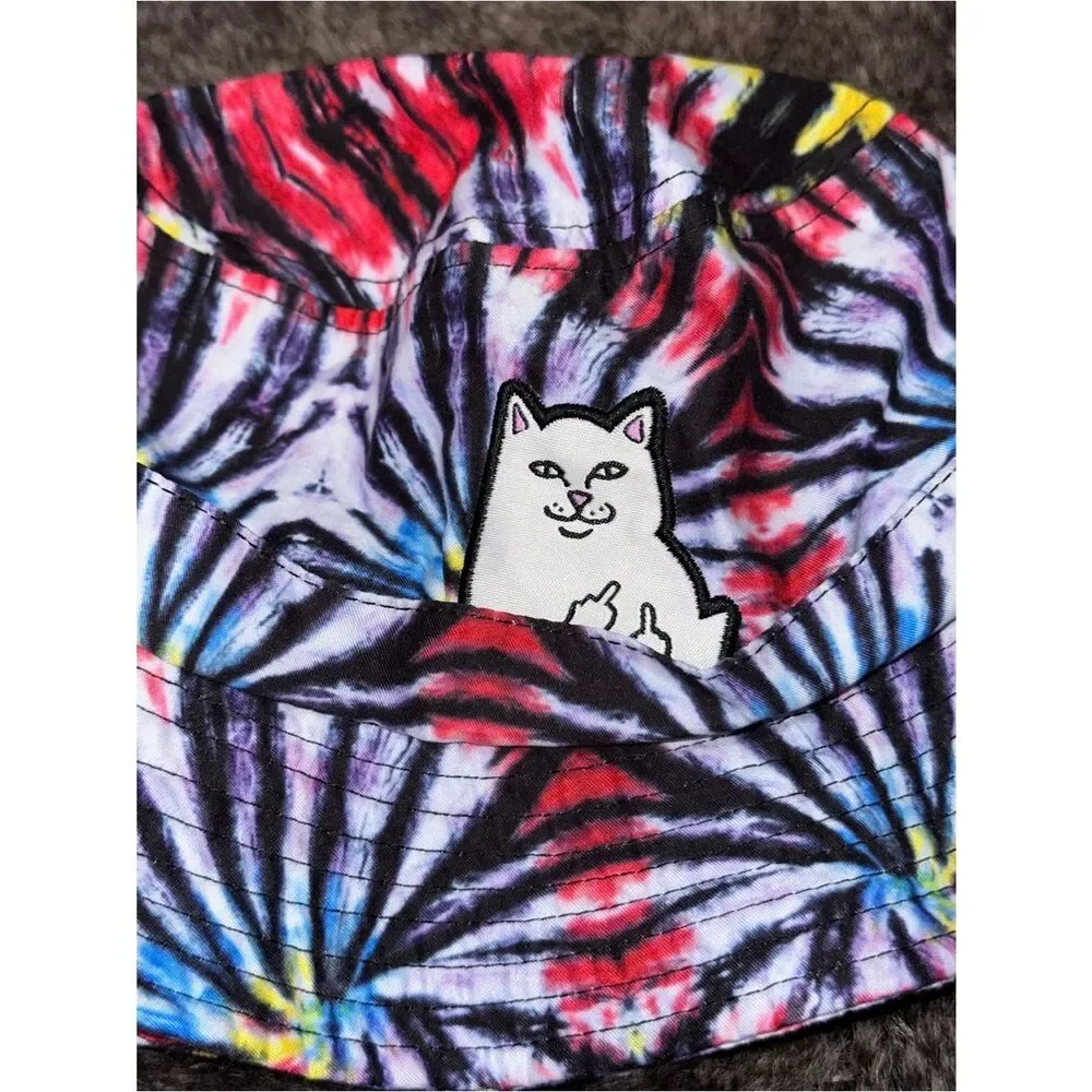 RIPNDIP Sunburst Lord Nermal Cotton Dyed Bucket Hat OS Indie Skater Grunge Beach